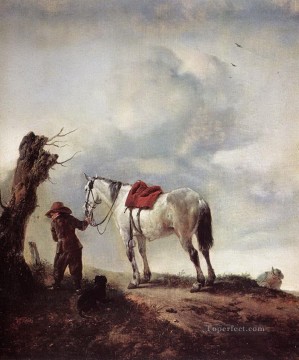weiße pferd Ölbilder verkaufen - Philips Wouwerman Das Weiße Pferd